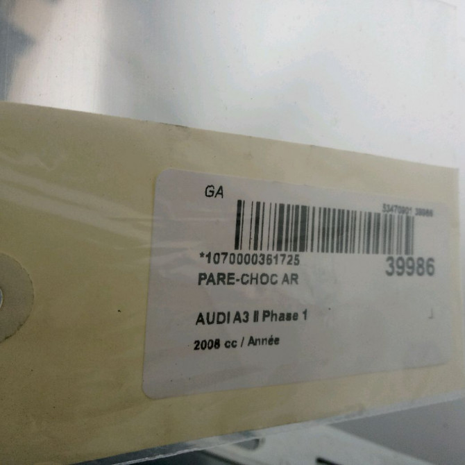 Pare-choc arrière occasion  8P3807303GRU 4